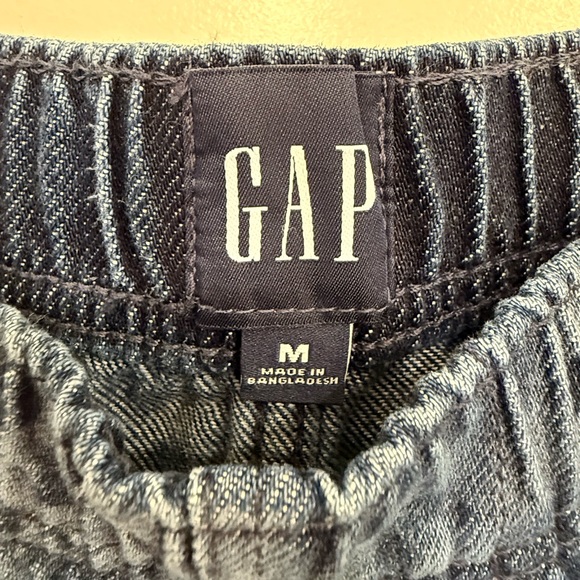 GAP Mid Rise UltraSoft Easy Horseshoe Jeans in Navy Blue Floral (M) - Picture 6 of 8